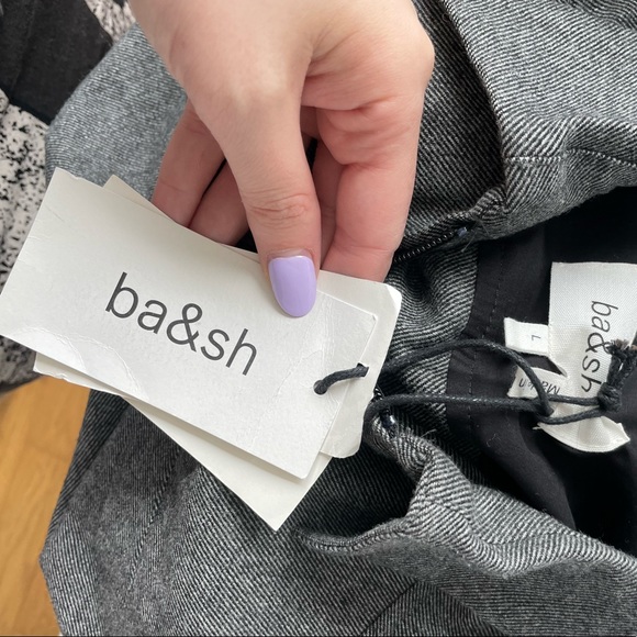 ❌SOLD❌Ba&Sh Chani Utility Long Sleeve Jumpsuit in Anthracite Grey - Picture 4 of 13